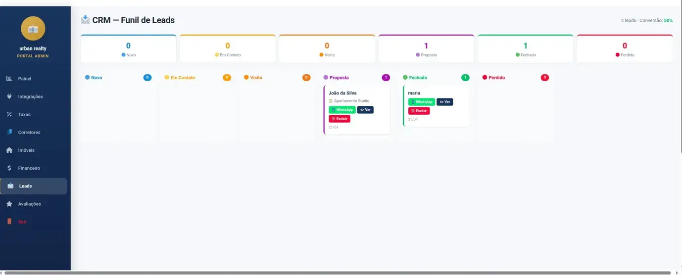 CRM Lead Pipeline ImoBI Pro